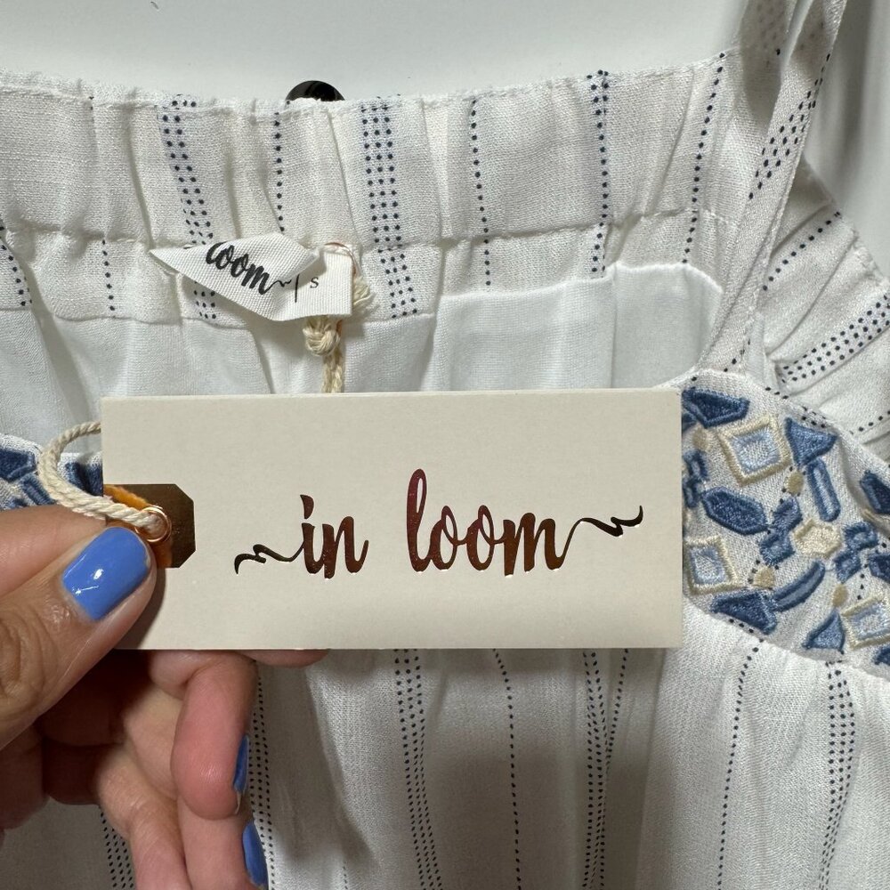 NWT In Loom White Ruffle Maxi Dress - Picture 2 of 3